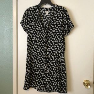 Black floral dress